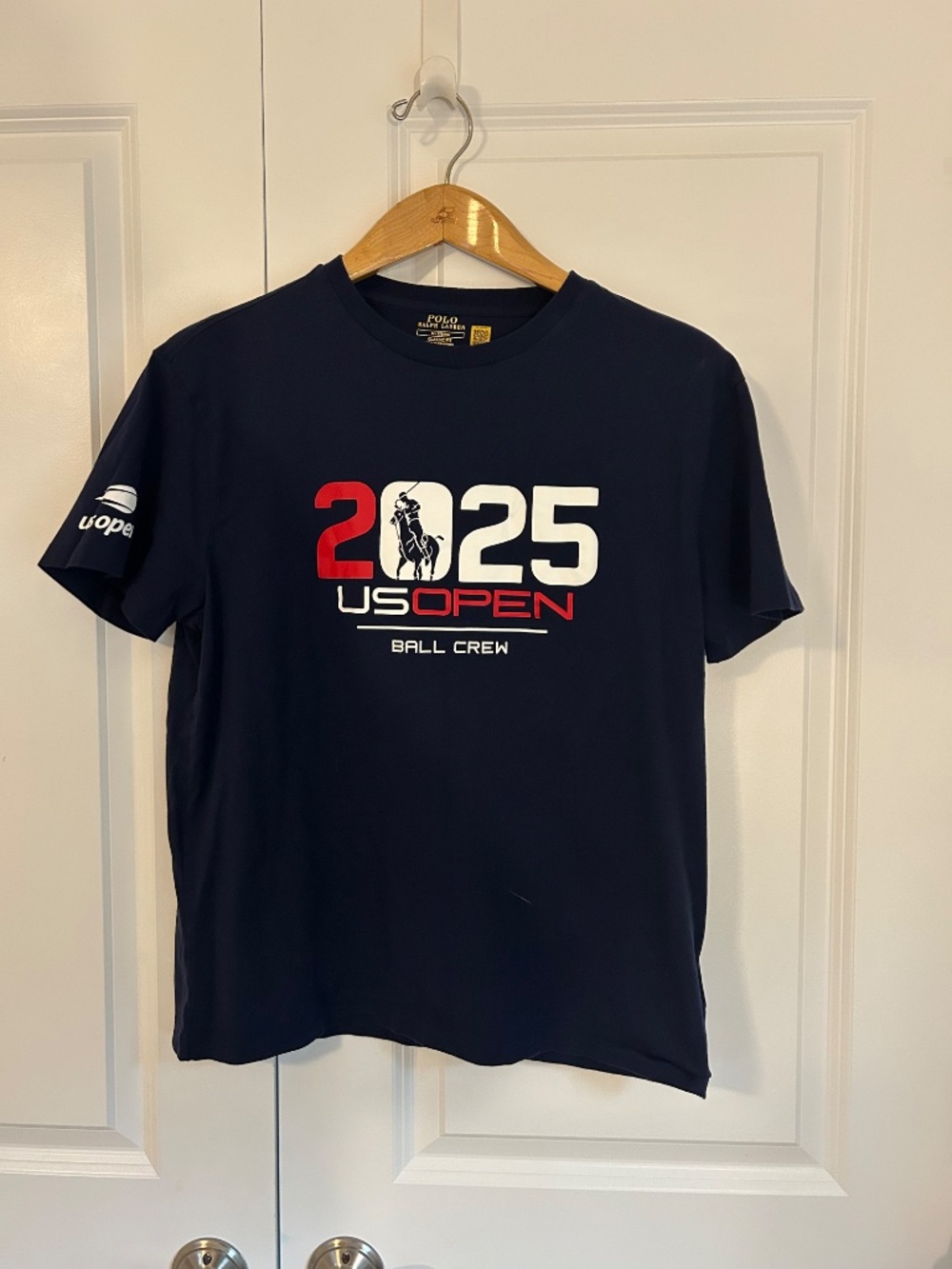 Ralph Lauren 2025 US Open Tennis Ball Crew blue Tee brand new M